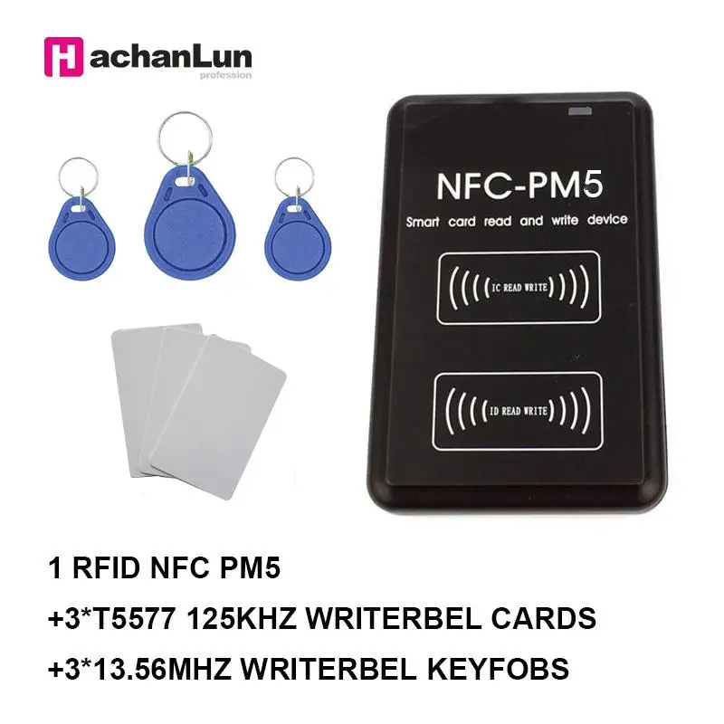 NFC-PM5 IC 13,56 МГц F08 S50 функция декодирования смарт-карты NFC-PM3 ID 125 кГц T5577 EM4305 RFID Копир IC reader replicator