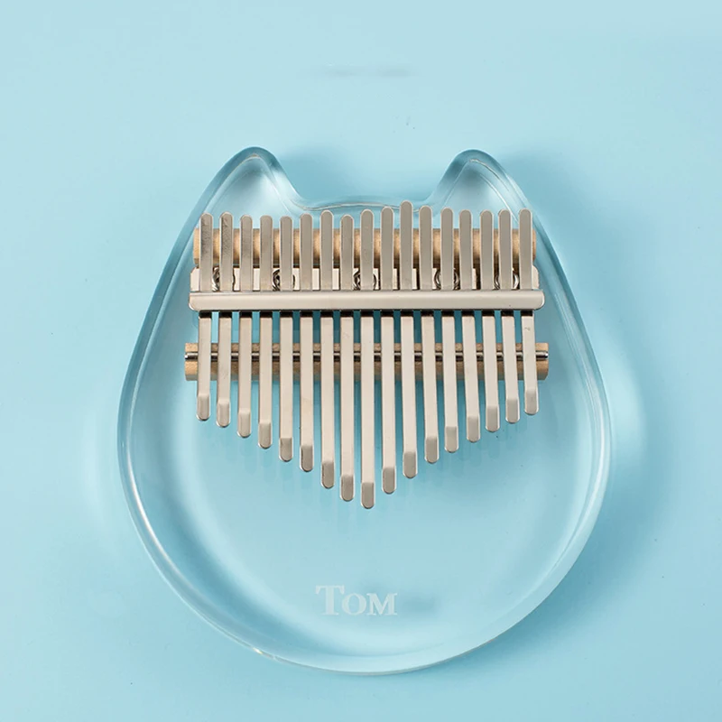 

17 Keys Kalimba Thumb Piano Transparent Keyboard Home Decoration Accessories Modern Living Room Desk Decoration Christmas Decor