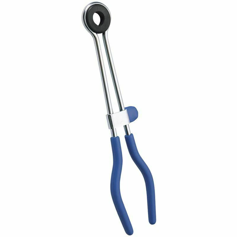 

1pc 200mm Car Brake Hose Clamp Steel+Plastic Single-handed Snap Automobile Draper Hydraulic Clamping Disassembly Tool