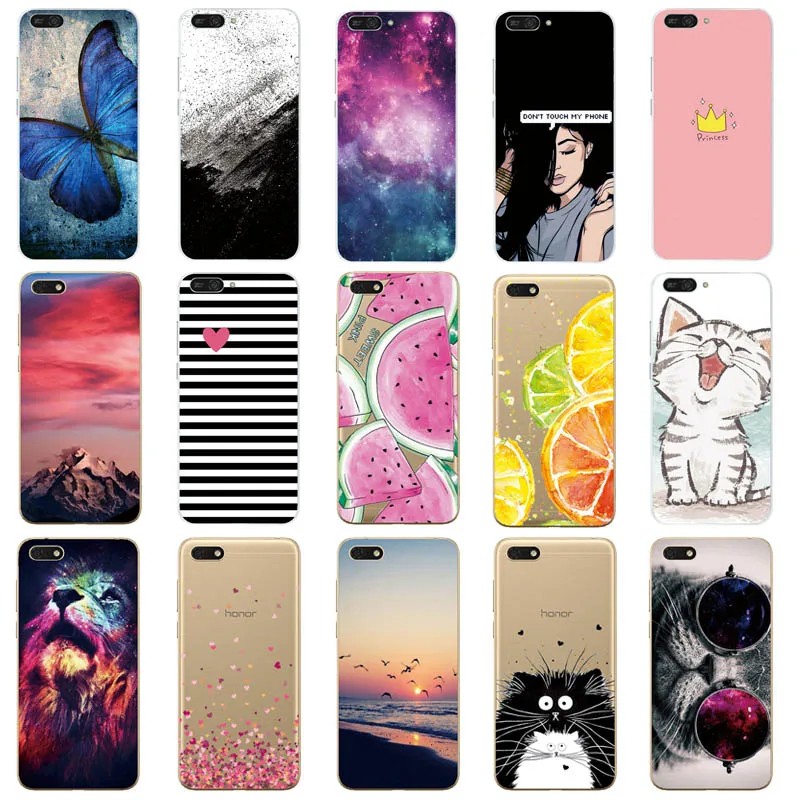 case For Huawei Honor 7A Case 5.45&quot inch Soft Phone for Y5 Priem 2018 DUA-L22 Russian Back Cover Coque |