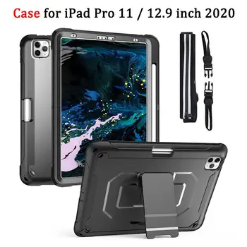 

Case For Apple iPad Pro 12.9 2020 Case Ultra-thin TPU PC 3 Layer Shockproof Tablet Cover For iPad Pro 11 Case 2020 Pencil Holder