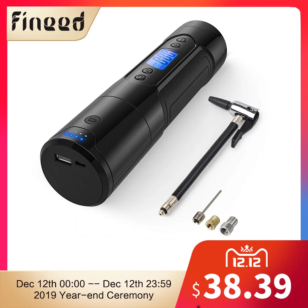 Comprar Mini compresor de aire fino 12V 150 PSI Inflador de neumáticos para motor de coche bicicleta bomba de neumáticos con medidor de neumáticos banco de potencia de luz LED