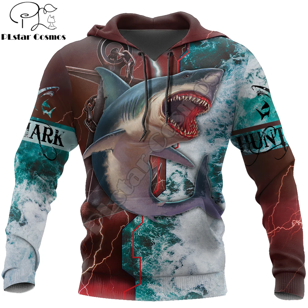 

Shark hunting fishing 3D Printed Fashion Mens Hoodie Harajuku Streetwear Pullover Autumn Unisex Casual Jacket Tracksuit DW0157