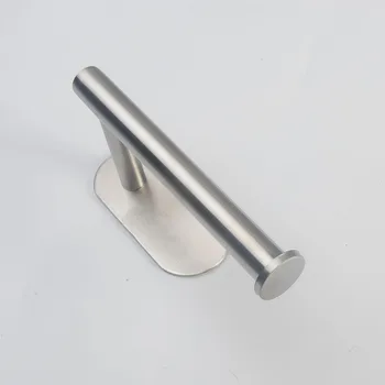 

Storage Holder Self Adhesive Roll Stainless Steel Stick On Toilet Paper Bathroom Wall