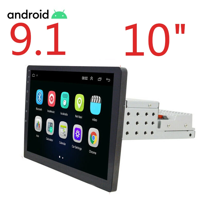 Автомагнитола 1 din 2 + 32 ГБ Android 9 10 дюйма Gps FM USB|Мультимедиаплеер для авто| |