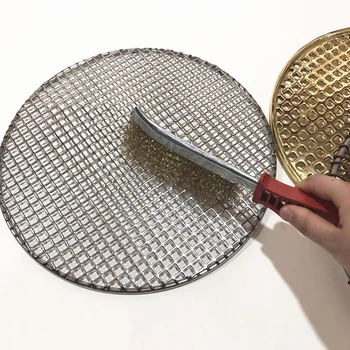 

2Pcs Wire Brush Set Steel Brass Nylon Cleaning Polishing Metal Rust Remover