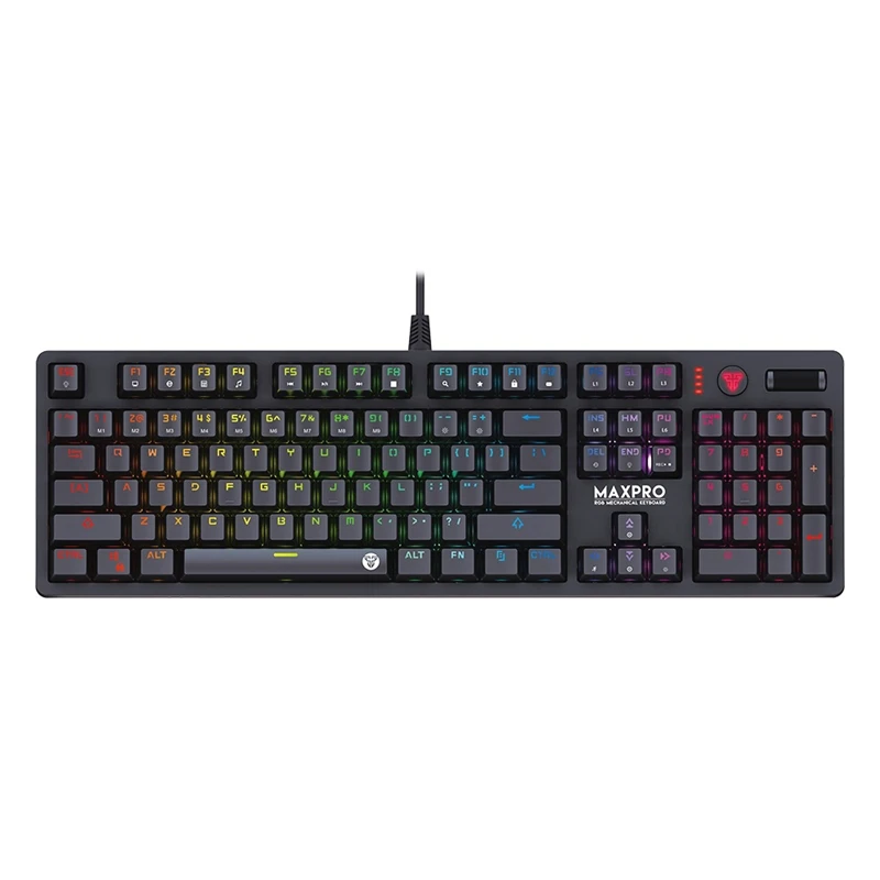 FANTECH MK851 RGB Mechanical Keyboard English Professional Gaming Keyboard for PUBG FPS LOL Keyboard Gamer(Blue Shaft)