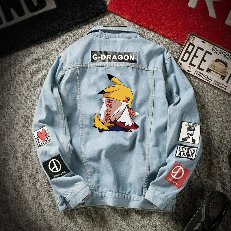 

2020 New Style Cowboy Jacket Men's Spring and Autumn Style Korean Student Fashion Kachu Cowboy Men's Autumn Loose Casual Jacket