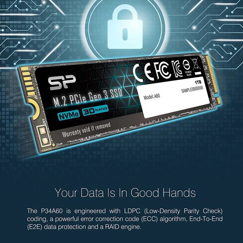 Silicon Power A60 m2 NVME SSD 256 ГБ 512 1 ТБ M.2 2280 PCIE nvme Внутренние твердотельные накопители
