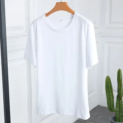 2020 t-shirt Korean version solid color white