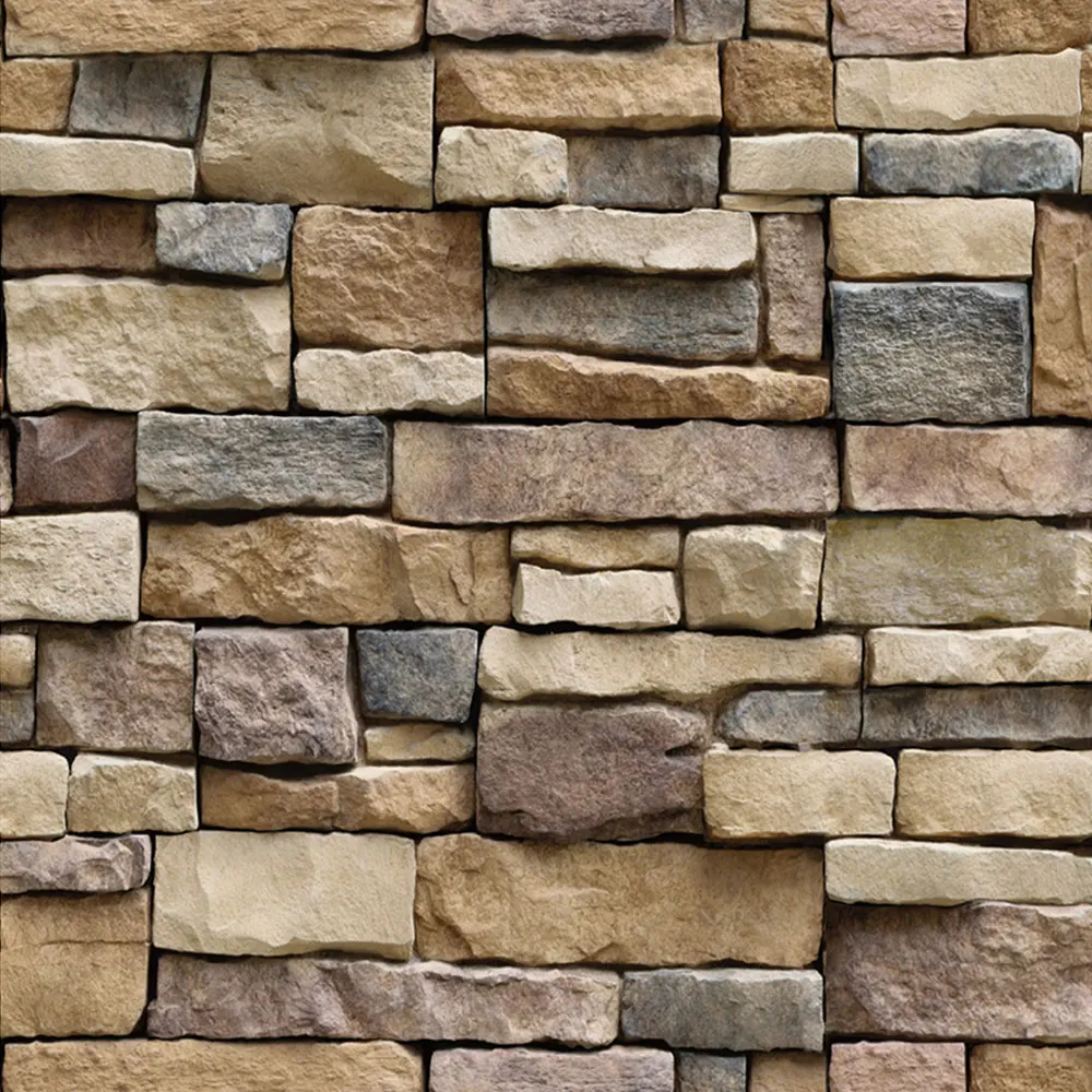 

Self adhesive Wallpaper Waterproof Stone Brick Wall Sticker Home Decor Wall Art Decal Living Bedroom Bathroom Kitchen Decor @