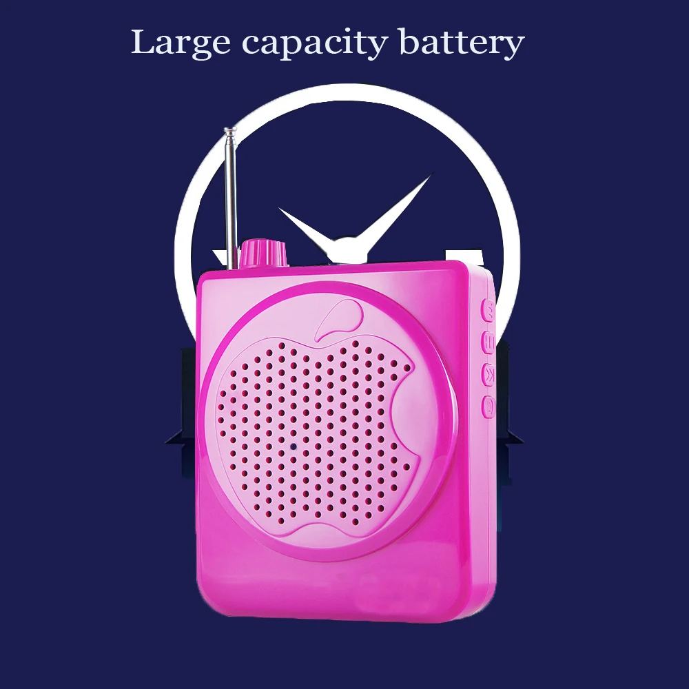 10 pcs 707 small bee portable loudspeaker megaphone Tourist guide teacher specific support TF Card Audio Player |