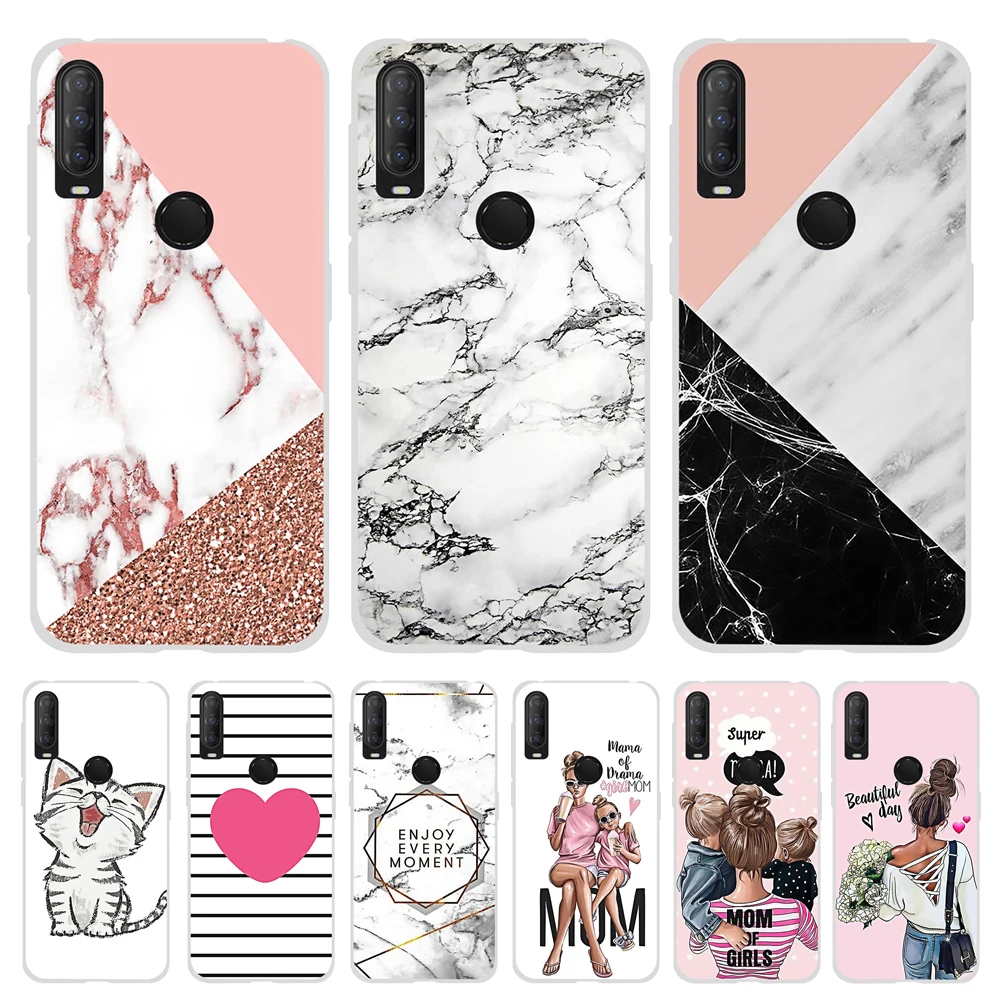 For Alcatel 1S 3L 2020 Case Soft TPU Silicone Flowers Funda 1 S 3 L 5028Y 5028D 5029Y 5029 5029D Cover | Мобильные телефоны и