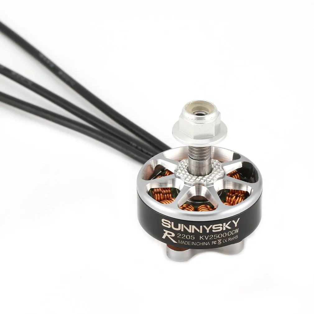 E-R2205 3-4S 2500KV/2300KV/2580KV легкий бесщеточный двигатель CCW/CW для радиоуправляемого дрона FPV гоночный Квадрокоптер планер Запчасти для самолетов