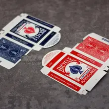 Caja de cartas de juego de calidad Original Rider 808, diseño rojo/azul, accesorios de magia, trucos de magia, 20 Uds./50 Uds.