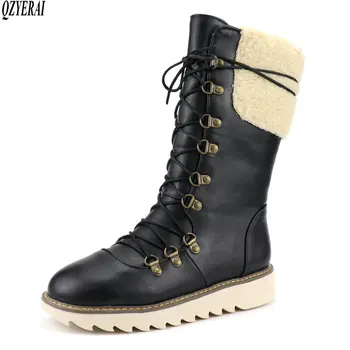 

Waterproof Winter Boots Women Snowboots Warm Winter Shoes Women Big Size Comfortable Brand Women Boots Knee High size 34-44