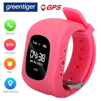 

Greentiger Q50 GPS smart kids watch Anti Lost Tracker SOS Smart Monitoring Positioning Phone Kids GPS Pedometer Baby Watch