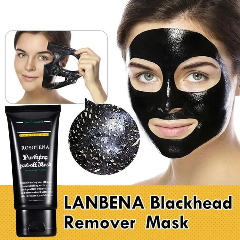 Lanbena 50g Nose Blackhead Remover Mask Deep Cleaning Pores Acne Black Head Removal Face Skin