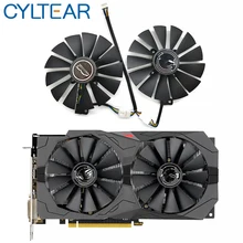 T129215sm dc12v 0.25amp gráficos/placa de vídeo ventilador refrigerador para asus strix rx570 4g gaminggraphics placa ventilador de refrigeração