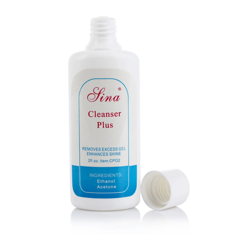

60ml Liquid Removes Excess Gel Enhances Shine Cleanser Cleansing Gel Remover Solvent Cleaner UV Nail Art Clean Degreaser TSLM1