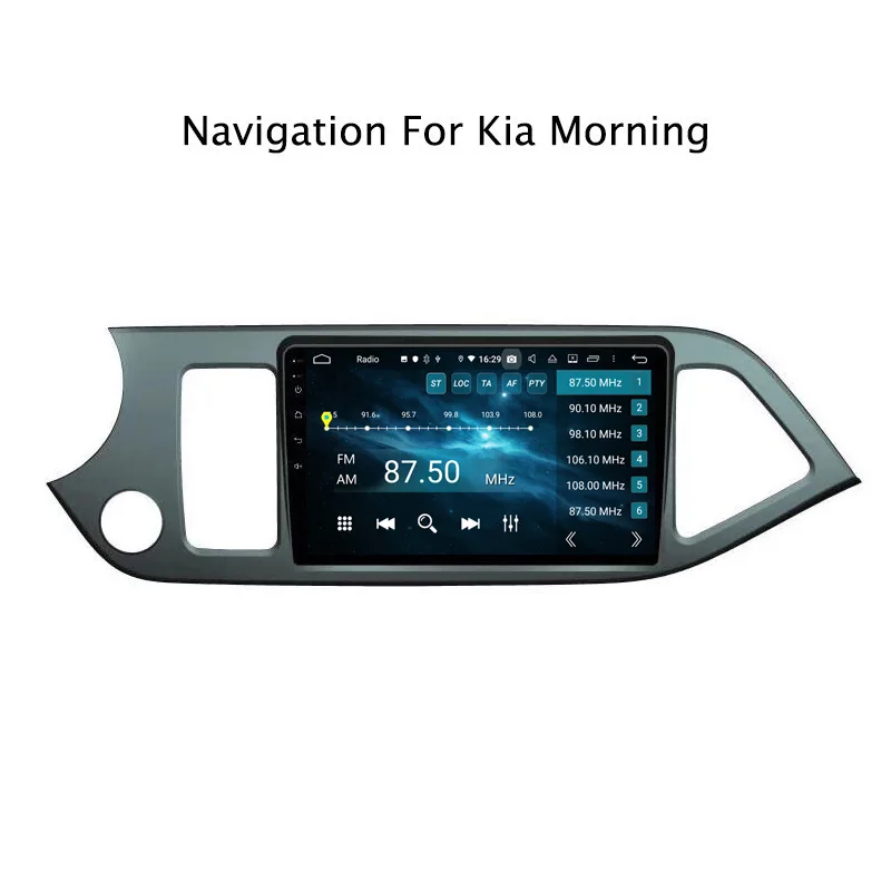 Discount 9" Android Octa Core 4G RAM 32G ROM Car Radio Multimedia Player Navigation GPS For Kia Morning 2011 2012 2013 2014 2015 5