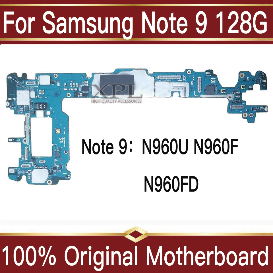 Разблокированная Логическая плата для Samsung Note 9 материнская N960F / N960FD 64 Гб