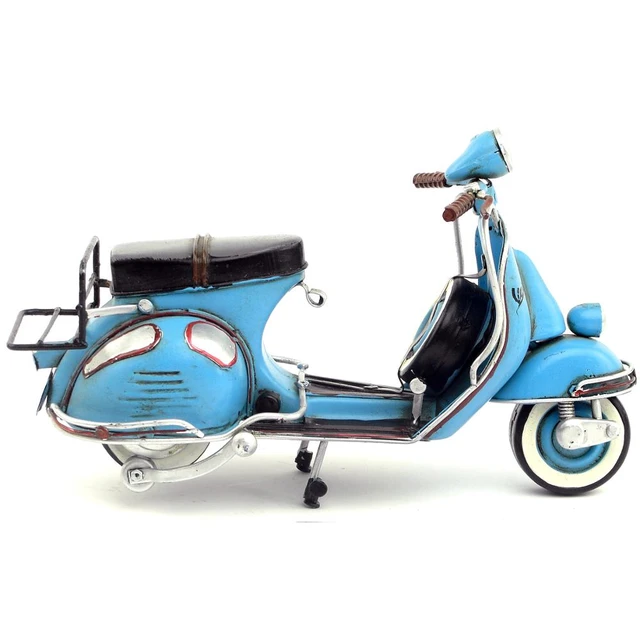 Blue Scooter Miniature, Vintage, Collectible, Italian Style Scooter, Tin,  Dark Blue Scooter Miniature, Blue Scooter Gift 