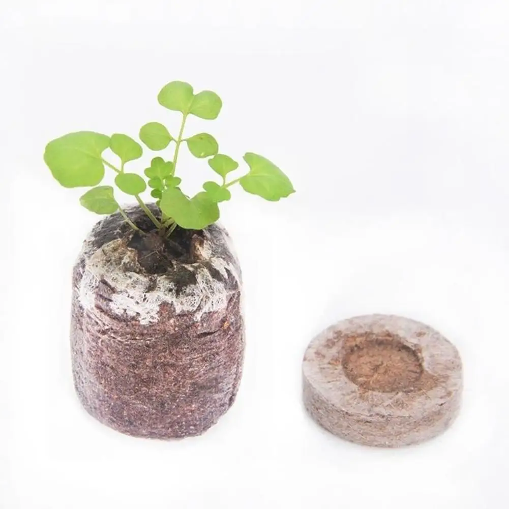Seedling Soil 30mm Jiffy Peat Pellets Seed Starting Plugs Pallet Seedling Soil Block Poe Operations Improve Efficiency