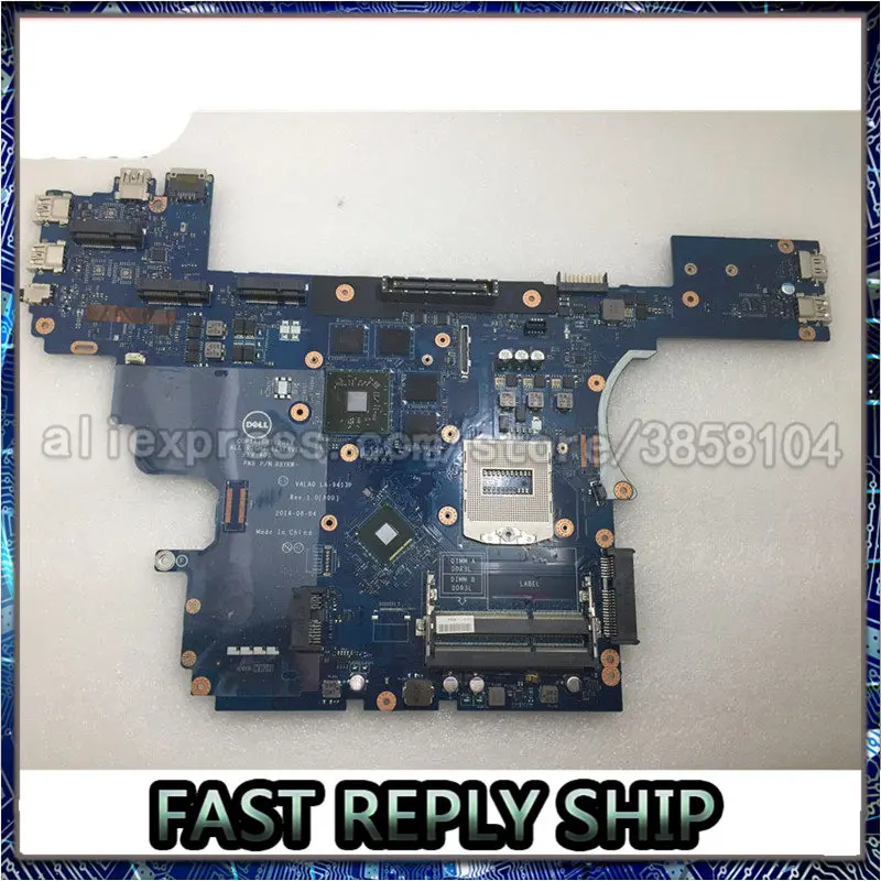 SHELI For Dell E6540 Laptop Motherboard LA-9413P R8YKW with HD8790M video card 2 GB | Компьютеры и офис
