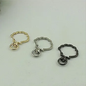 

(4 pieces / lot) New Handbags & Bags Hardware Accessories Handbags High-end Spring Open Rings Shoulder Straps Chain Keychains