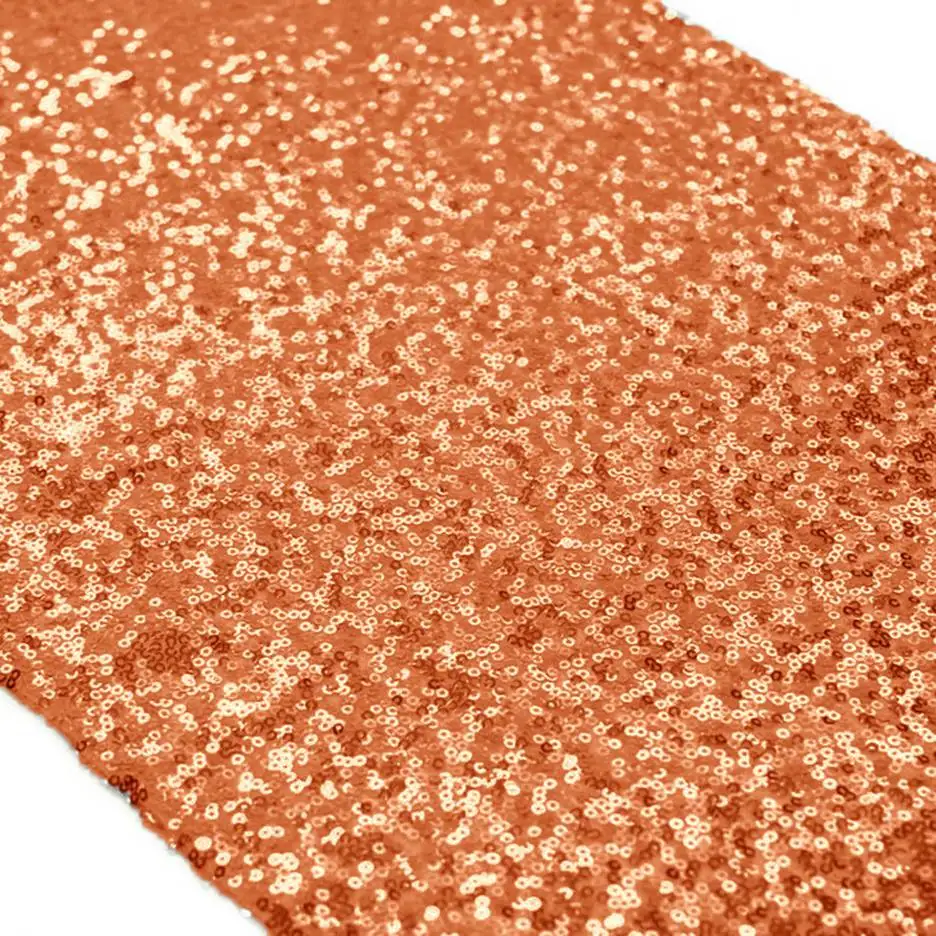 Скатерть с блестками, оранжевая, 13x60 дюймов, обеденный стол, Декор, дорожка, декоративная дорожка для обеденной Table-M1015