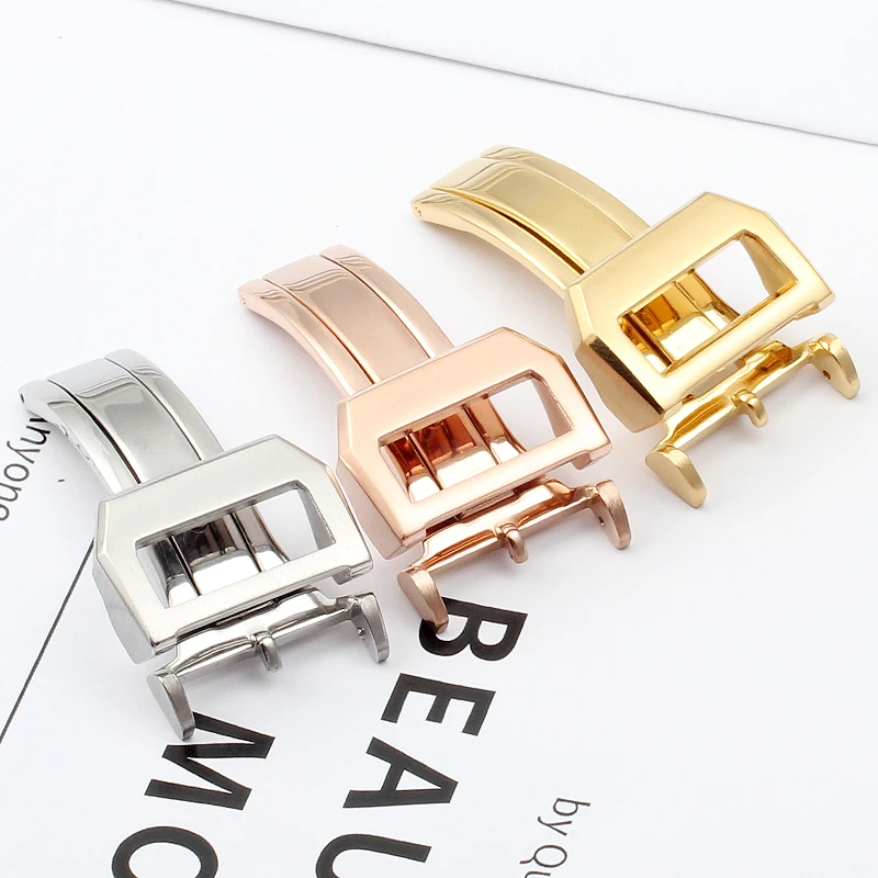 Chiusura Pieghevole In Acciaio Inossidabile Di Alta Qualità Da 18Mm Per Iwc Big Pilot Mark Le Wav Prince Spitfire Timezon Chiusura Portoghese