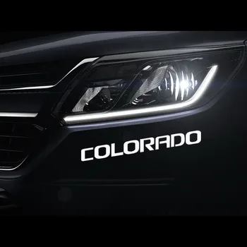 

4 Pcs For Chevrolet Colorado Window Vinyl Decals Car Door Handle Sticker Car fuel tank cap Car Decal Styling