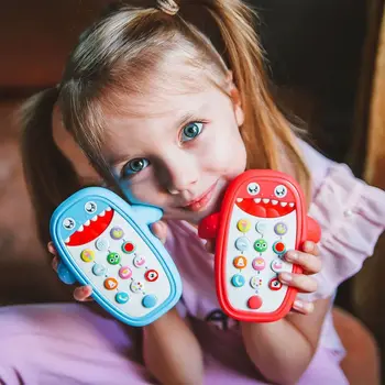 

Kids Tablet Baby Phone Toy Baby Puzzle Story Machine Early Education Learning Machine 2Colors