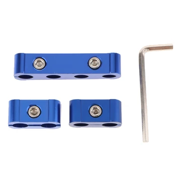 

3pcs Aluminum Engine Spark Plug Wire Separator Divider Clamp Kit For 8 /9 /10mm