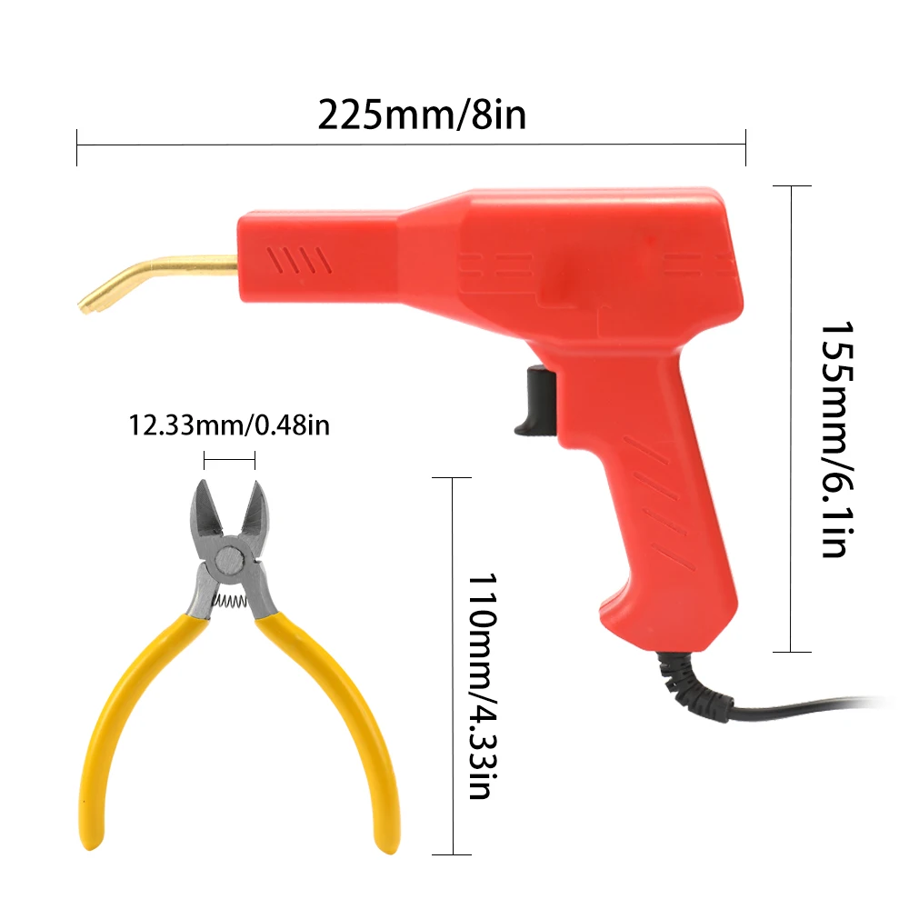  Handy Plastic Welder Garage Tools Hot Staplers Machine Staple PVC Plastic Repairing Machine Hot Sta