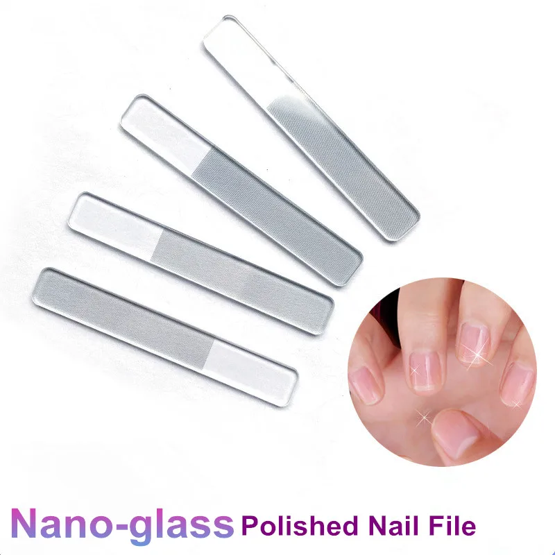2pcs Nano Crystal Glass Durable Nail Buffer Gel UV Manicure Nail Art