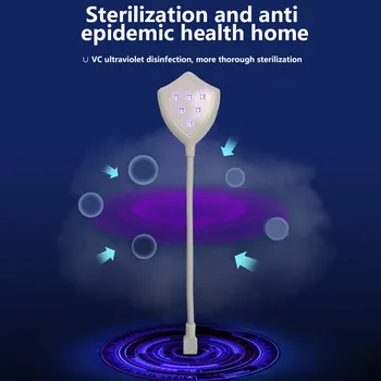 

2020 Usb Intelligent Eye Protection Uvc Uv Handheld Led Disinfection Lamp Ozonizzatore Professionale For Home Improvement