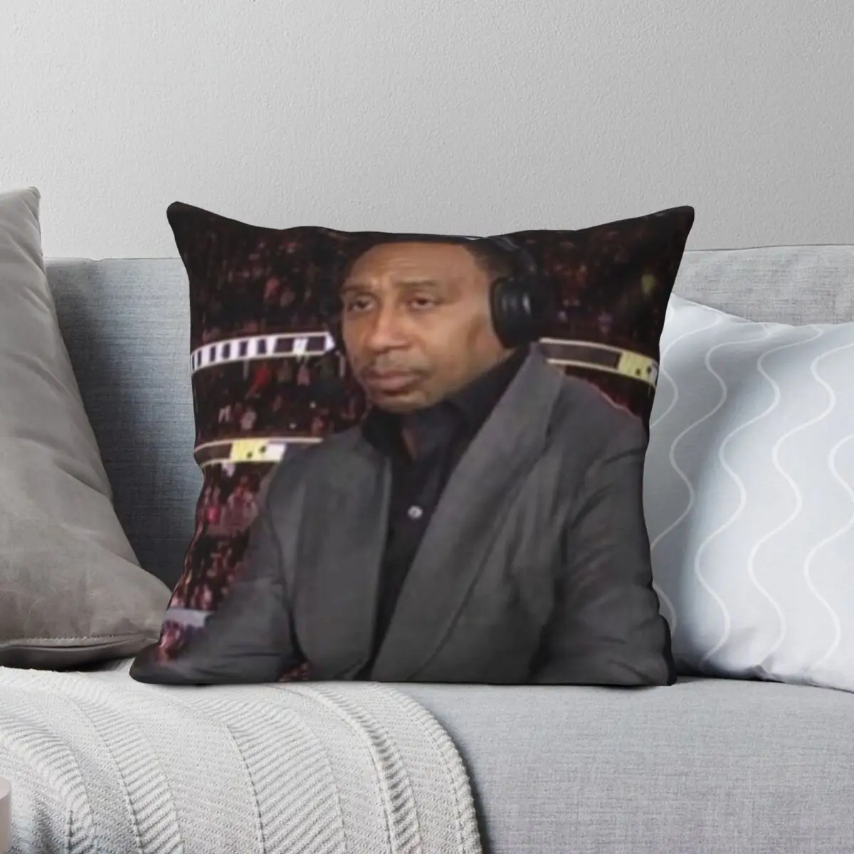 

Stephen A Smith Square Pillowcase Polyester Linen Velvet Printed Zip Decor Pillow Case Car Cushion Cover