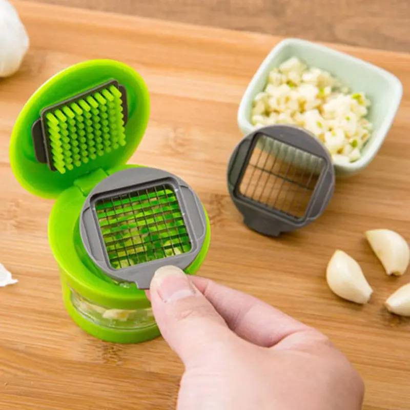 Fanhhui ralador de alho mini portátil abs aço inoxidável cortador de ...