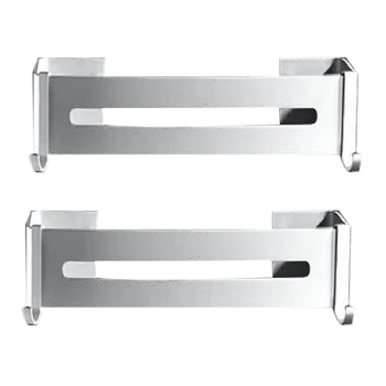 

2 Free Perforated Bathroom Shelves Bathroom Wall-Mounted Space Aluminum Bathroom Storage