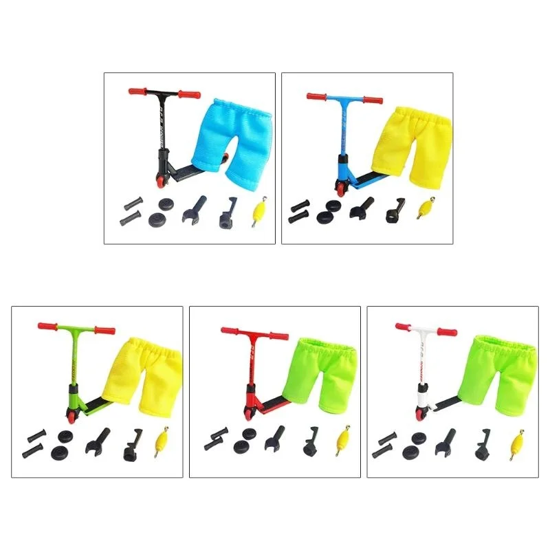 

Mini Alloy Finger Scooter Model Set Interactive Finger Toy Novelty Sensory Acti