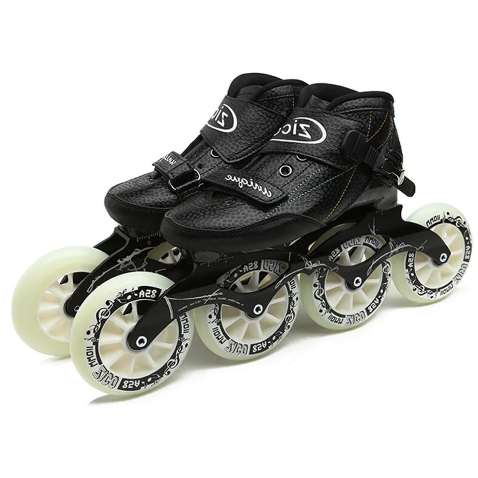 Inline Roller Skates Speed Skates Original Carbon Fiber Skate Shoes Professional Racing Skating Patines 4*90/100/110mm /3*125mm  3