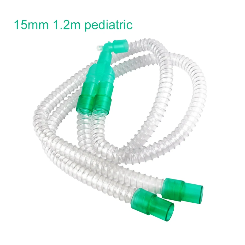 Wondcon одноразовый вентилятор Анестезия дыхательная цепь 120 см для взрослых детей - Цвет: 15mm-pediatric