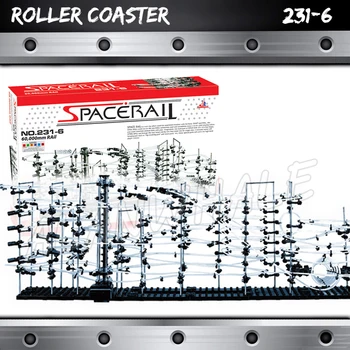 

6000cm Rail Level 6 Marble Run Maze Roller Coaster Electric Elevator Model Building Kit STEM Learning Toy Rolling ball Sculpture