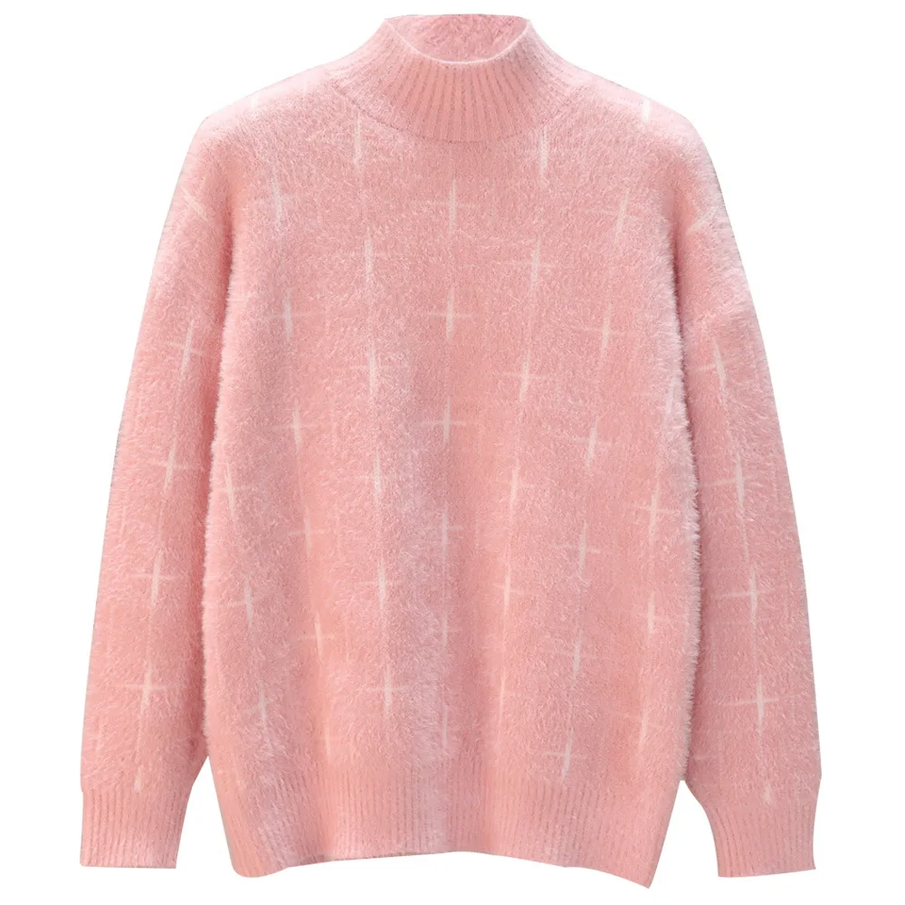 

Long Sleeve Turtleneck Sweater Women Tops Spring Autumn Casual Pullover Knitted Wear Long Sleeve Sweaters TJR2336