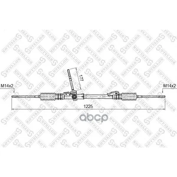 00-35015-Sx_рейка Рулевая Механическая! С Рулевыми Тягами Ford Escort All 09/90 Stellox 0035015sx Stellox арт. 0035015SX