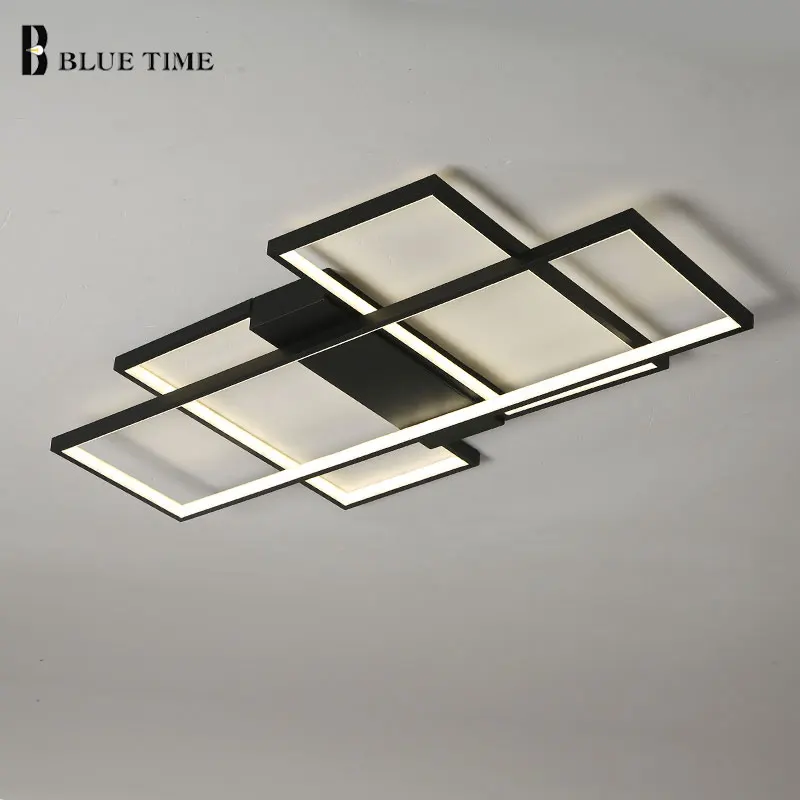 

Surface Mounted living Room study room bedroom modern led chandelier white or Black surface mounted led chandelier home lighting