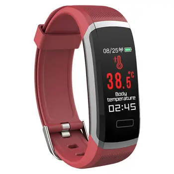 

DT37 T6 Body Temperature Smart Bracelet Waterproof Fitness Tracker Heart Rate Monitor Sports Bracelet Smart Watch For Phone