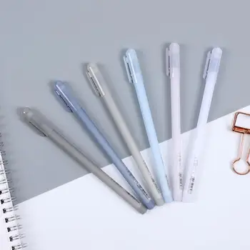 

1pc 0.38mm Simple Frosted Neutral Pen Translucent Study Gel Pen Black Ink Pen Kawaii Stationary Pens
